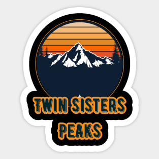 Twin Sisters Peaks Sticker